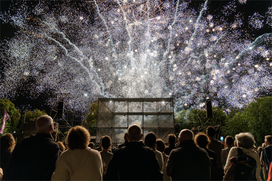 Openingsvuurwerk Theater op de Markt 2024 in Hasselt